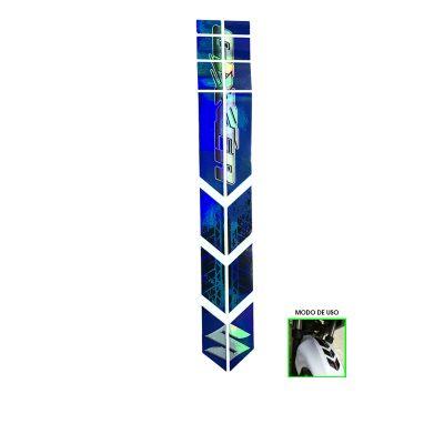STICKER FRANJAS TORNASOL P/LODERA DE MOTO GIXXER 30.5X5CM