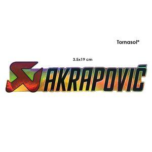 CALCOMANIA TORNASOL AKRAPOVIC 19X3.5CM