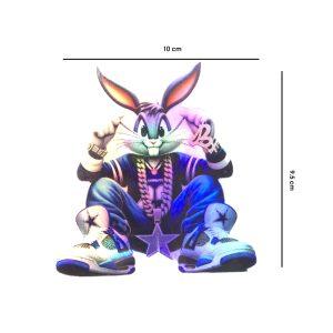 CALCOMANIA TORNASOL BUGS BUNNY RAPERO 10X9CM