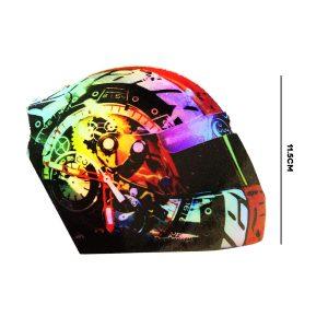 CALCOMANIA TORNASOL CASCO MOTO 10.5X9CM