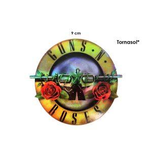CALCOMANIA TORNASOL GUNS AND ROSES 9CM
