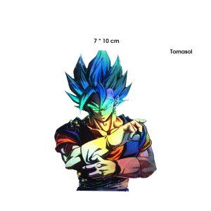 CALCOMANIA TORNASOL GOKU 10X7CM