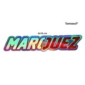 CALCOMANIA TORNASOL MARQUEZ 18X4CM