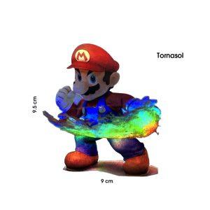 CALCOMANIA TORNASOL MARIO FUEGO 9.5X9CM