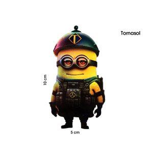 CALCOMANIA TORNASOL MINION 10X5CM