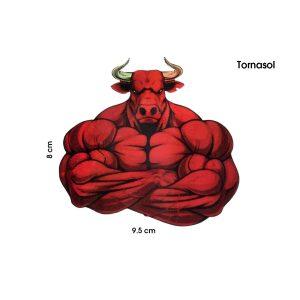 CALCOMANIA TORNASOL TORO 9X8CM