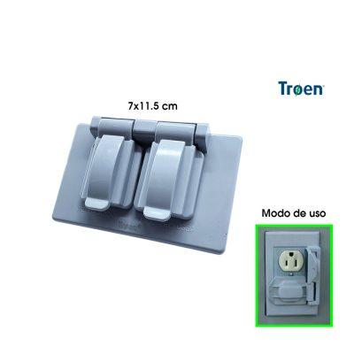 PLACA PLASTICA DE INTERPERIE DOBLE TROEN TR-WP-2