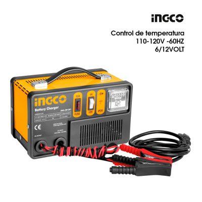 CARGADOR P/ BATERIA 6/12V 6A 110-120V -60HZ CONTROL DE TEMPERATURA INGCO