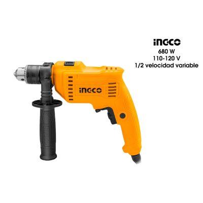 BARRENO DE IMPACTO INGCO 680W 1/2 VELOCIDAD VARIABLE