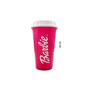 VASO CAFETERO PLASTICO BARBIE 16CM