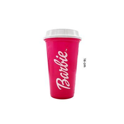 VASO CAFETERO PLASTICO BARBIE 16CM