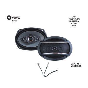 BOCINA P/CARRO 6X9 520 WATTS VOYZ 3WAY