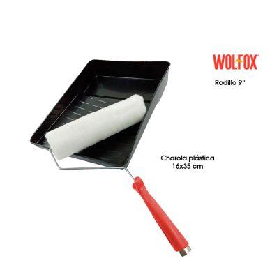BANDEJA CON RODILLO 9 PULGADAS WOLFOX