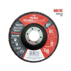 DISCO ABRASIVO LAMINADO 4 1/2 PLG GRANO 60