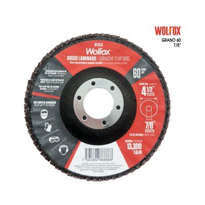 DISCO ABRASIVO LAMINADO 4 1/2 PLG GRANO 60