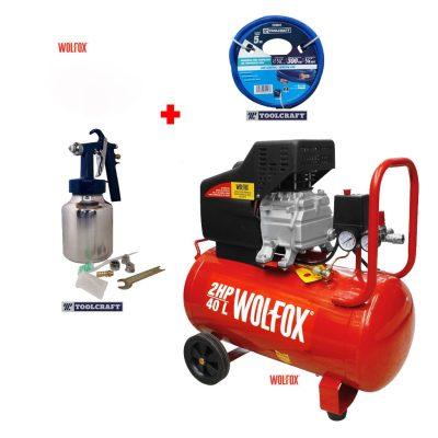 COMPRESOR COMBO 2HP 40L WOLFOX