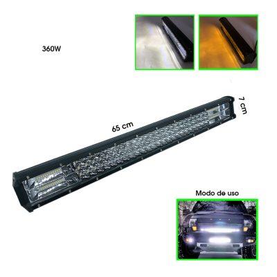 NEBLINERA BARRA DUAL COLOR 360W 120 LED 65X7CM