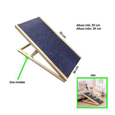 RAMPA P/MASCOTA  AJUSTABLE 70X35CM MADERA YF-43-S