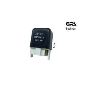 RELAY 5 PINES CON LUZ 12V  GPA YH80
