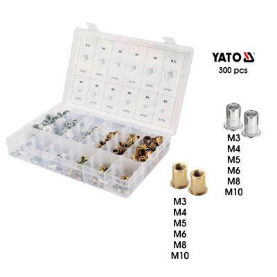 REMACHES ROSCABLES 300 PCS MIX YATO