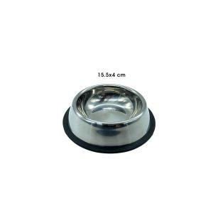 PLATO P/MASCOTA  ALUMINIO 15.5CMX4CM ANTIDESLIZANTE