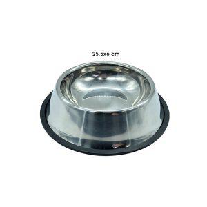 PLATO P/MASCOTA DE ALUMINIO 25.5CMX6CM ANTIDESLIZANTE
