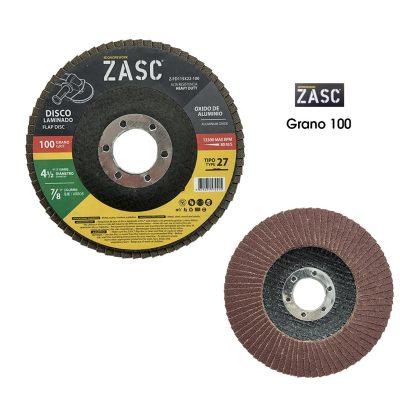 DISCO ABRASIVO LAMINADO 4 1/2 115X22 GRANO 100 TIPO 27