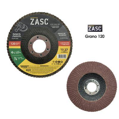 DISCO ABRASIVO LAMINADO 115X22 GRANO 120