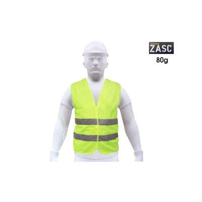 CHALECO AMARILLO POLIESTER C/VELCRO 80G Z-RC00580-Y