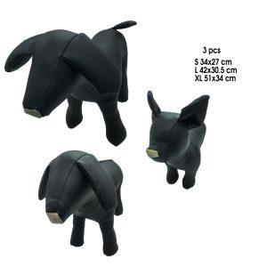 MODELO EXHIBICION DE PERRO NEGRO 3 PCS DAN-11-7-5