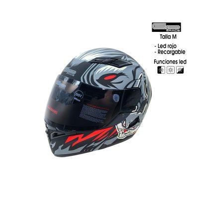 CASCO P/MOTO  ABATIBLE GP RABBIT MEDIANO C/LED CERTIFICADO