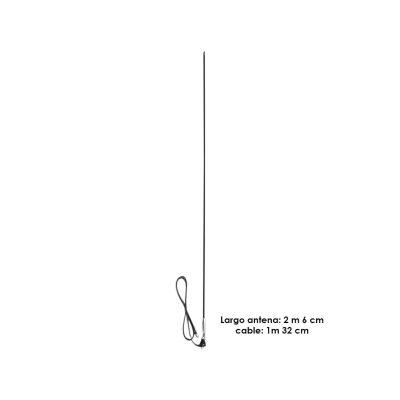 ANTENA FIBRA VIDRIO 6MMX2.06 MT NEGRA HQ971312-BLACK