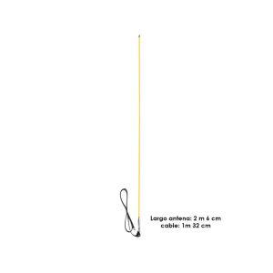 ANTENA FIBRA VIDRIO 6MMX2.06 MT AMARILLO HQ971312-YELLOW