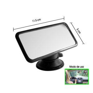 RETROVISOR C/VENTOSA 11.5X5CM PLANO HQ23110702