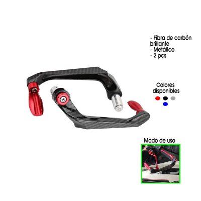 MANECILLA P/MOTO ALUMINIO CARBON ROJO 3112417