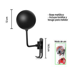 SOPORTE PLASTICO Y METAL P/CASCO Y CHUMPA 3122102