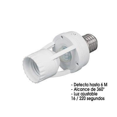 SENSOR DE MOVIMIENTO P/BOMBILLO 110V-240V 60W MAX  360 3122123