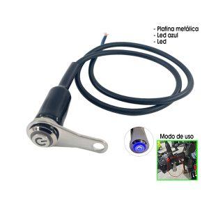 SWITCH CON CABLE Y PLATINA LUZ  AZUL 3122125