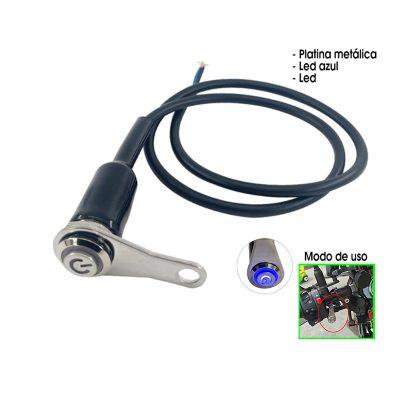 SWITCH CON CABLE Y PLATINA LUZ  AZUL 3122125