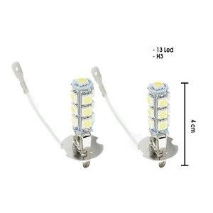 BOMBILLO H3 LED 5050 13SMD 2 PCS 3122127