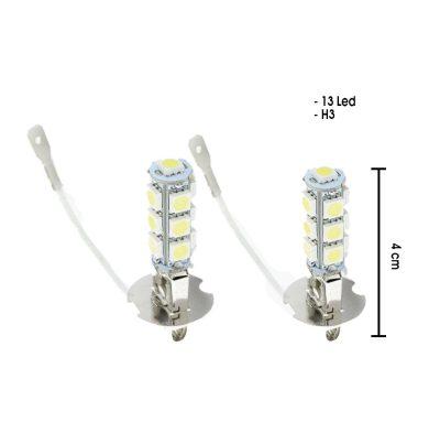 BOMBILLO H3 LED 5050 13SMD 2 PCS 3122127