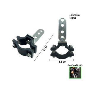 SOPORTE DE ALUMINO P/NEBLINERA DE MOTO 2 PCS 4010514