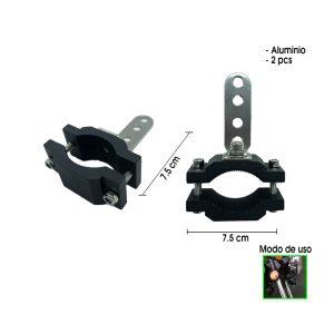SOPORTE DE ALUMINO P/NEBLINERA DE MOTO 2 PCS 4010515