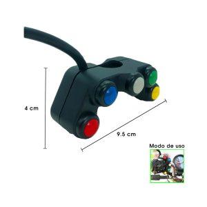 SWITCH DE LUCES P/MOTO MULTIFUNCIONAL SY-KG0256