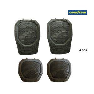 ALFOMBRA DE HULE P/CARRO BANDEJA NEGRA 4 PCS GOODYEAR