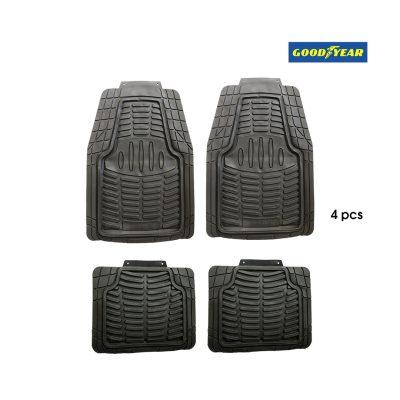 ALFOMBRA DE HULE P/CARRO NEGRA 4 PCS GOODYEAR