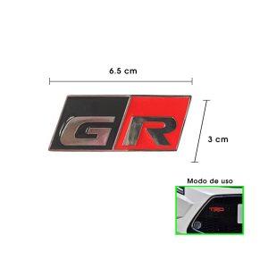 EMBLEMA METALICO GR PARA PERSIANA 6.5X3CM