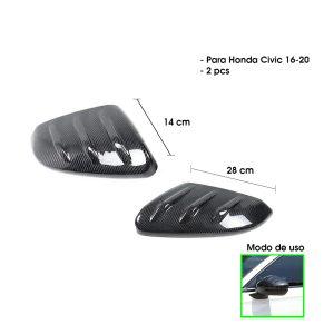 COBERTOR P/ESPEJO RETROVISOR HD CIVIC 16-20 FIBRA CARBONO 2PCS