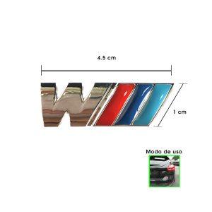 EMBLEMA METALICO M POWER 4.5X2CM