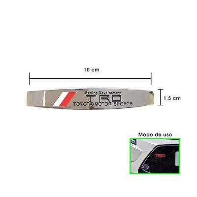 EMBLEMA METALICO TRDI PARA PERSIANA 10X1.5CM